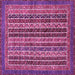 Square Abstract Pink Modern Rug, abs548pnk