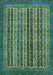 Abstract Turquoise Modern Rug, abs548turq