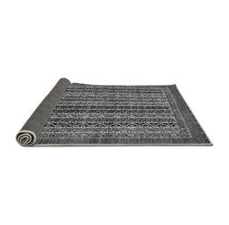 Sideview of Abstract Gray Modern Rug, abs548gry