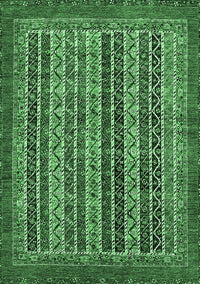 Abstract Emerald Green Modern Rug, abs548emgrn