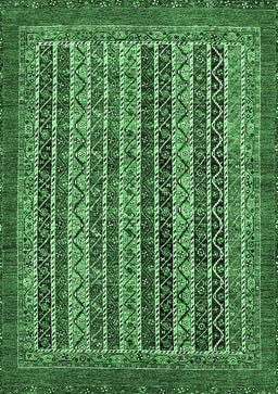 Abstract Emerald Green Modern Rug, abs548emgrn