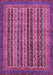 Machine Washable Abstract Pink Modern Rug, wshabs548pnk