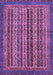 Machine Washable Abstract Purple Modern Area Rugs, wshabs548pur