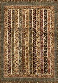 Abstract Brown Modern Rug, abs548brn