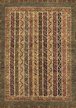 Abstract Brown Modern Rug, abs548brn