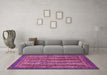 Machine Washable Abstract Pink Modern Rug in a Living Room, wshabs548pnk