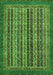 Abstract Green Modern Rug, abs548grn