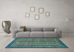 Machine Washable Abstract Light Blue Modern Rug in a Living Room, wshabs548lblu