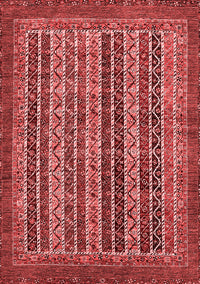 Abstract Red Modern Rug, abs548red