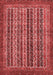 Abstract Red Modern Area Rugs