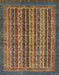 Machine Washable Abstract Bakers Brown Rug, wshabs548