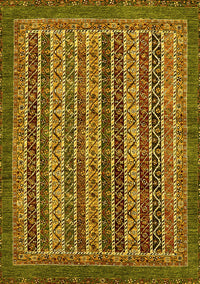 Abstract Yellow Modern Rug, abs548yw