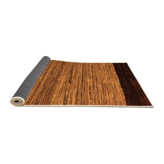 Sideview of Abstract Orange Modern Rug, abs5490org