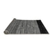 Sideview of Abstract Gray Modern Rug, abs5490gry