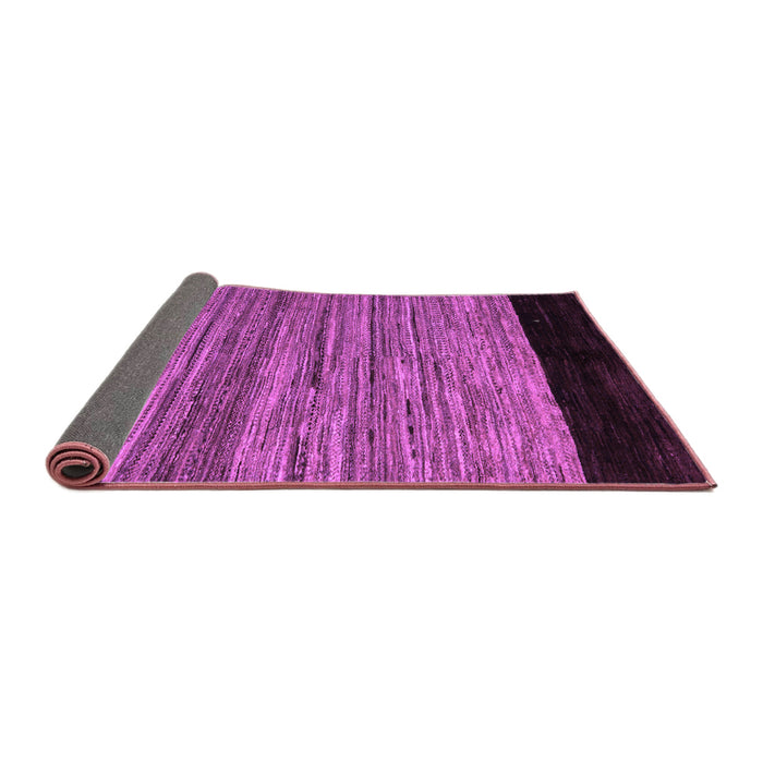 Sideview of Abstract Purple Modern Rug, abs5490pur