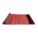 Abstract Red Modern Area Rugs