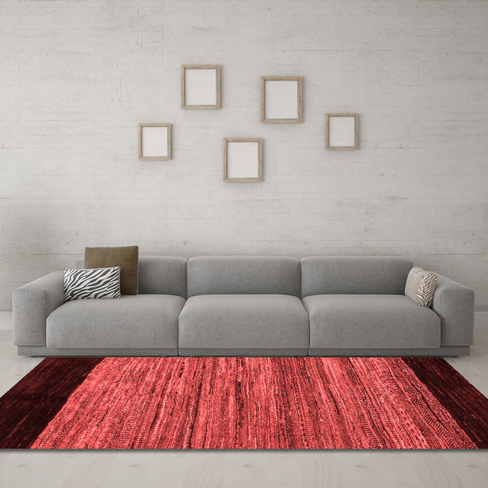 Modern Red Washable Rugs