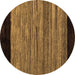 Round Abstract Brown Modern Rug, abs5490brn