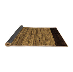 Sideview of Abstract Brown Modern Rug, abs5490brn