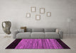 Machine Washable Abstract Purple Modern Area Rugs in a Living Room, wshabs5490pur