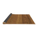 Sideview of Abstract Brown Modern Rug, abs5491brn