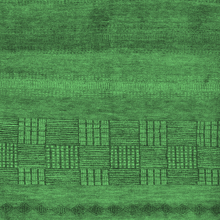 Abstract Emerald Green Modern Rug, abs5491emgrn