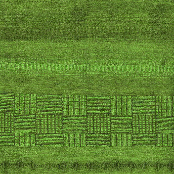 Machine Washable Abstract Green Modern Area Rugs, wshabs5491grn
