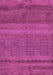 Machine Washable Abstract Purple Modern Area Rugs, wshabs5491pur