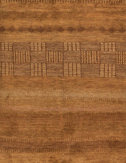 Abstract Neon Orange Modern Rug, abs5491