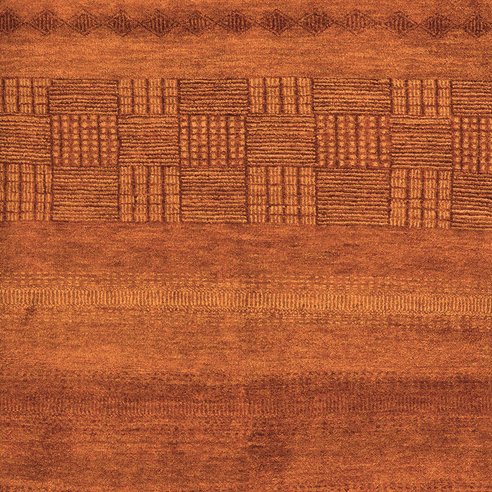 Machine Washable Abstract Orange Modern Area Rugs, wshabs5491org