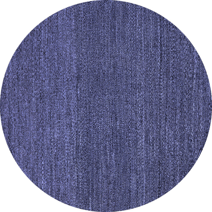 Round Abstract Blue Modern Rug, abs5492blu