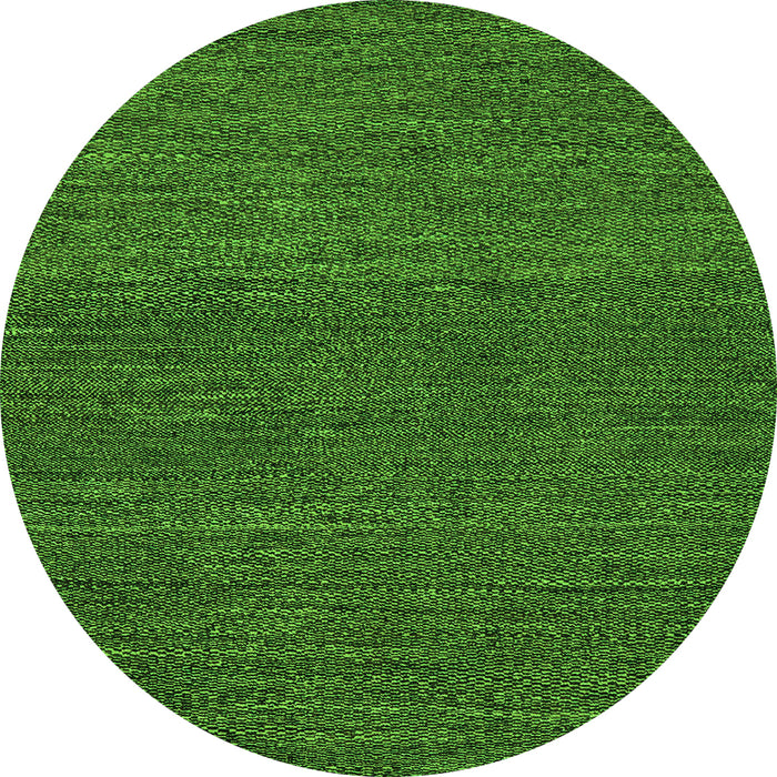Round Abstract Green Modern Rug, abs5492grn