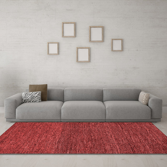 Modern Red Washable Rugs