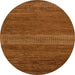 Round Machine Washable Abstract Sedona Brown Rug, wshabs5493