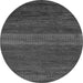 Round Machine Washable Abstract Gray Modern Rug, wshabs5493gry