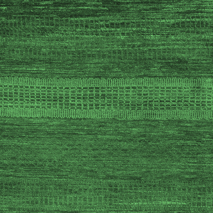 Machine Washable Abstract Emerald Green Modern Area Rugs, wshabs5493emgrn