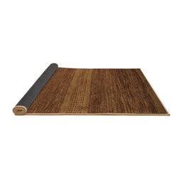 Sideview of Abstract Brown Modern Rug, abs5493brn