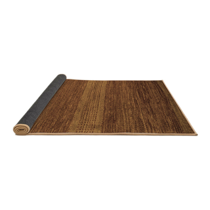 Sideview of Abstract Brown Modern Rug, abs5493brn
