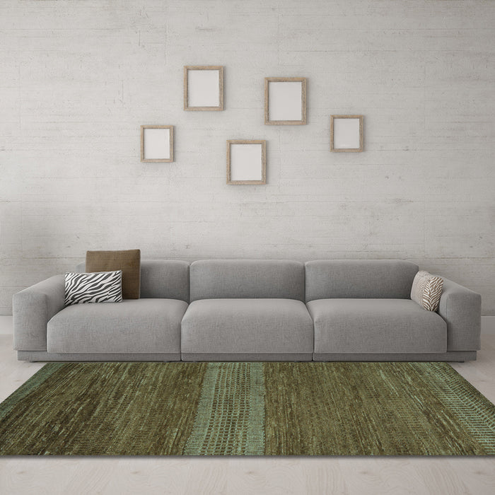 Machine Washable Abstract Light Blue Modern Rug in a Living Room, wshabs5493lblu