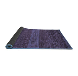 Sideview of Abstract Blue Modern Rug, abs5493blu