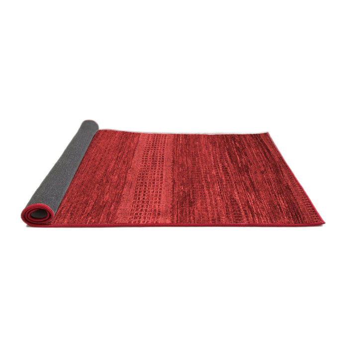Abstract Red Modern Area Rugs