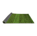 Sideview of Abstract Green Modern Rug, abs5493grn