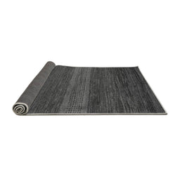 Sideview of Abstract Gray Modern Rug, abs5493gry