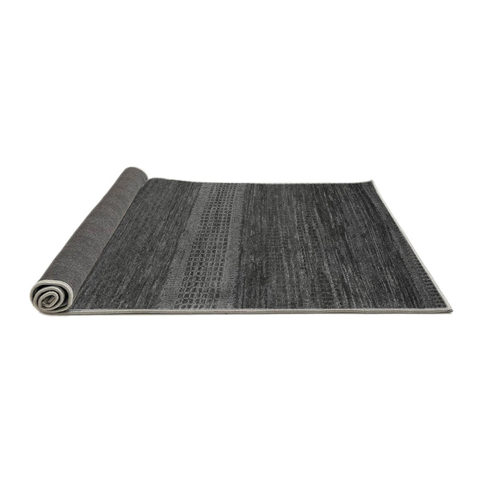 Sideview of Abstract Gray Modern Rug, abs5493gry