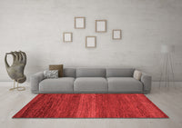 Machine Washable Abstract Red Modern Rug, wshabs5493red