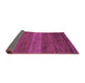 Sideview of Abstract Purple Modern Rug, abs5493pur