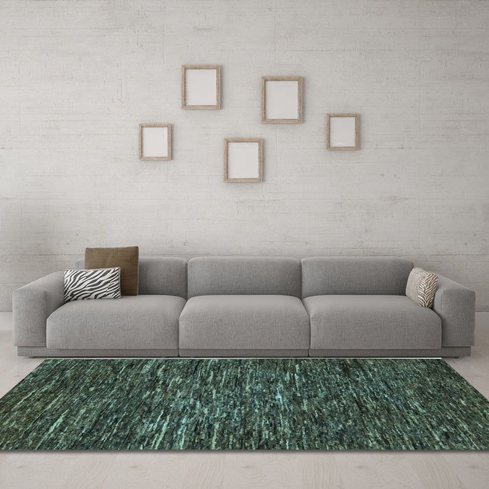 Machine Washable Abstract Light Blue Modern Rug in a Living Room, wshabs5494lblu