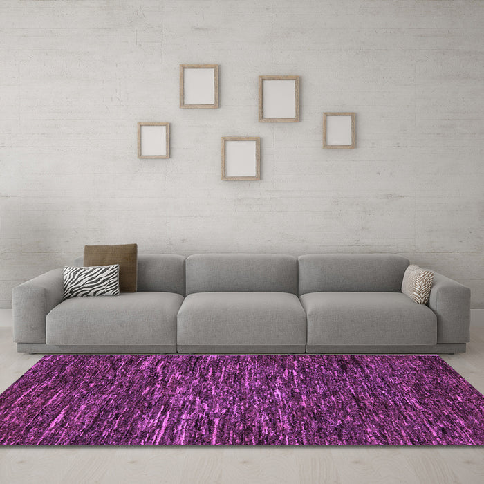 Machine Washable Abstract Purple Modern Area Rugs in a Living Room, wshabs5494pur