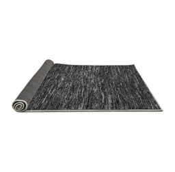 Sideview of Abstract Gray Modern Rug, abs5494gry
