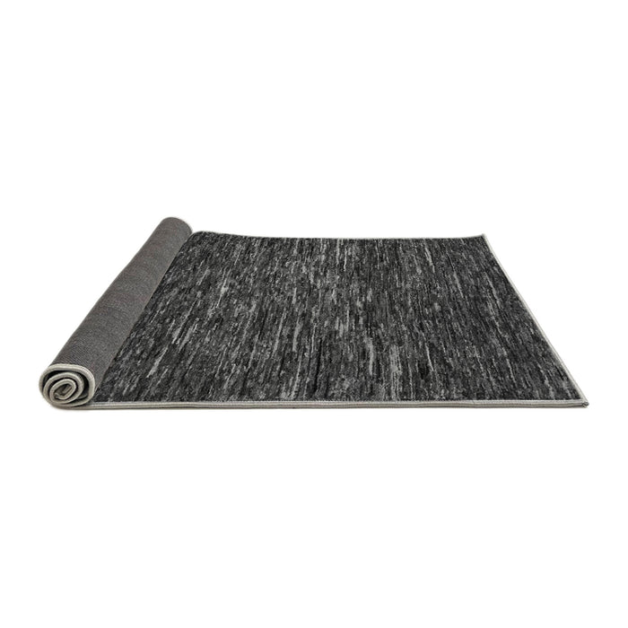 Sideview of Abstract Gray Modern Rug, abs5494gry